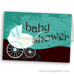 baby shower carriage cards