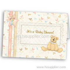 Fashionable baby shower invitation cards