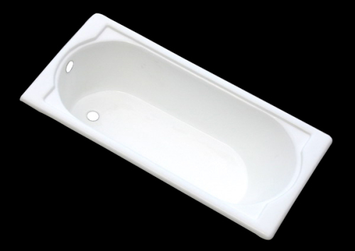 Simple Cast Iron Enamel Bathtub