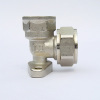 female elbow with wall plated of screw / compression brass fittings