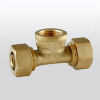 Female Tee of screw / compression brass fittings