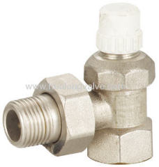 Manual Radiator valve with angle type white cap