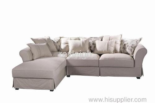 cotton and linen fabric corner sofa