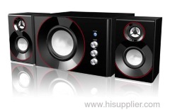 2.1CH active speaker with full wooden subwoofer