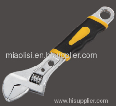 Touble color handles adjustable wrench