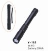 Flashlight with straw or CREE bulb, made of aluminum,uses 3*AA bat.