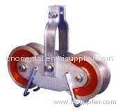 Tandem sheave string pulley block