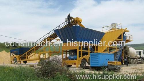 MOBILE CONCRETE MIXING PLANT