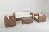 garden rattan furniture-- PE rattan sofa set outdoor furniture