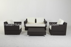 antique design simple style UV resistant PE rattan alu frame garden leisure furniture