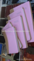 Faux leather cover promotional note pad/diary
