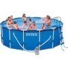 Intex 15' x 48&quot; Metal Frame Swimming Pool Set with Pump - 56945EB