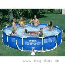 Calsplash Intex Frame Set 12 Ft x 30 in Pool with Pump