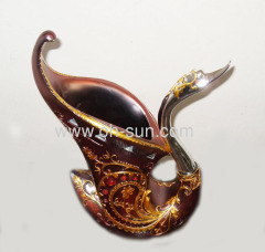 Resin Swan Decorated Vases