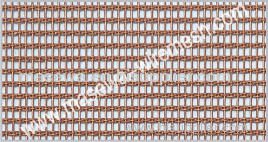 Decorative wire mesh curtain wall copper mesh