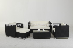 contemperary durable alu frame PE rattan/wicker patio beach sofa set