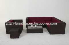 Indoor Outdoor Patio garden Furniture PE Rattan Sofa Set