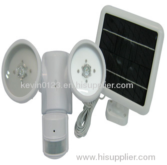 LED security light with infrared sensor and camera