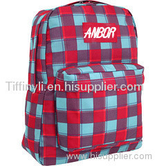 2011 new plaid school backpack