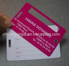 ISO Approved Plastic Baggage Tag