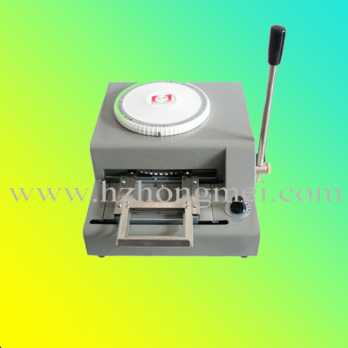 Manual pvc card embosser