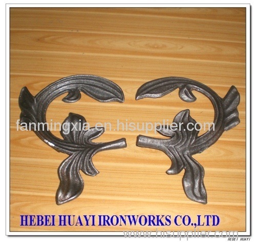 wrought iron leaves