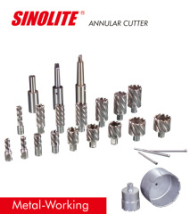 Annular Hole Cutter with weldon shank, one-touch, quick-in, thread shank diameter:12-50mm, depth:25,50,75mm