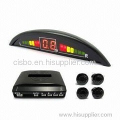 Wireless LED Parking Sensor with Rear-view Shape Display Screen and 50 to 180mA Rated Current