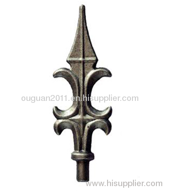 Noble wrought iron spear tip