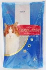 cat litter (lemon scent, bag)