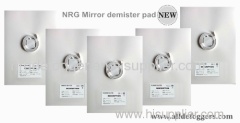 demister mirrors with heat pad