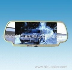 7-inch Car Rear-view LCD Monitor with Reversal Switchover Function,