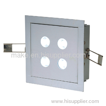 4X3W Recessed square LED Ceiling Light