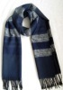 100% acrylic navy kintted scarf