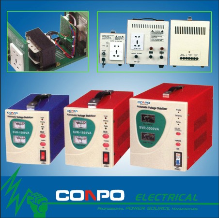 Svr Relay-Type Voltage Regulator (SVR-500VA, 1000VA, 1500VA, 2000VA, 3000VA, 5000VA)