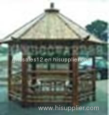 outdoor bamboo pavilion