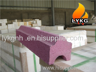 Wearproof Chromium Corundum slide-rail refractory bricks