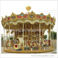 Ancient 2 Level Carousel outdoor rides