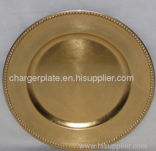 Plastic charger plate