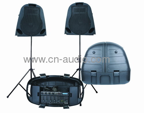 PA System Speaker with USB/SD/LCD