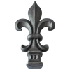 wrought iron fence parts