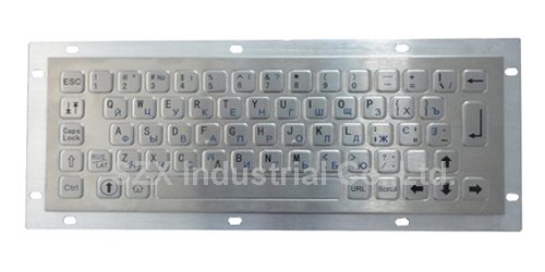 65 vandal proof IP65 industrial stainless steel keyboard