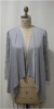 3/4 Sleeve Open Cardigan With Lace Block