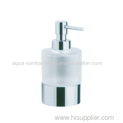 Stainless steel refillable soap dispenser