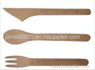 wooden fork and knife