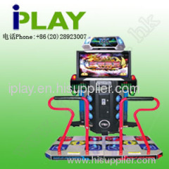 Pump it up music dancing game machine