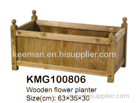 Wooden flower planter