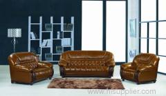 LEATHER LIVING ROOM LEISURE SOFA