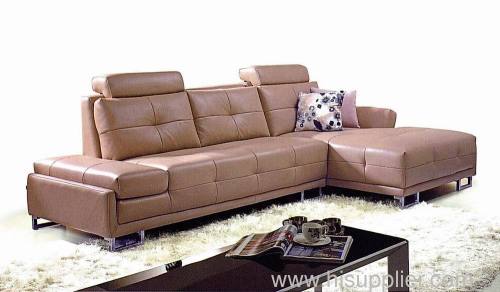 LEATHER LIVING ROOM LEISURE SOFA