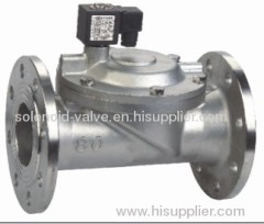 2 way stainless steel flange IP65 pilot operated magnetic valve